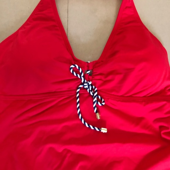 Ralph Lauren Red Onepiece Swimsuit - Picture 4 of 6